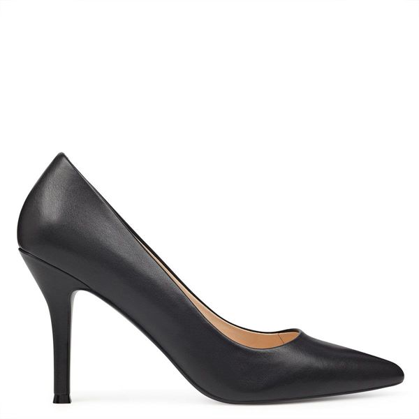 Nine West Fifth 9x9 Pointy Toe Black Pumps | South Africa 76Q87-9S76